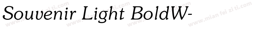 Souvenir Light BoldW字体转换